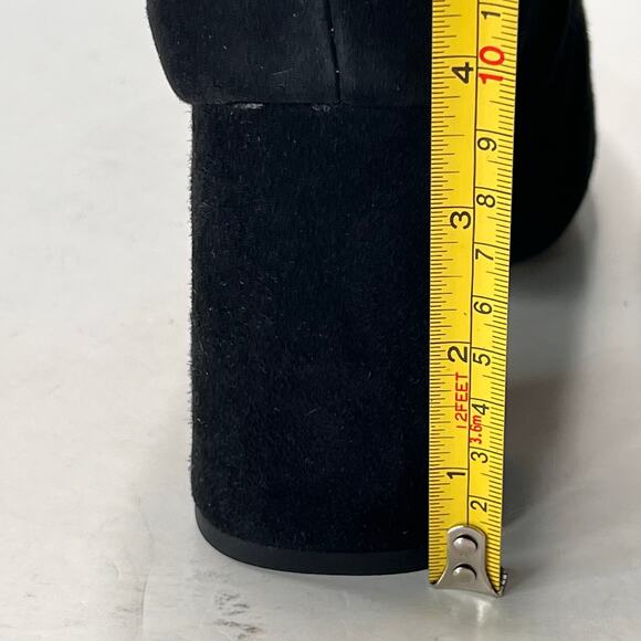 Sam Edelman Codie Ankle Boots Suede Block Heeled Black Women's 8M NWOB - Picture 7 of 9